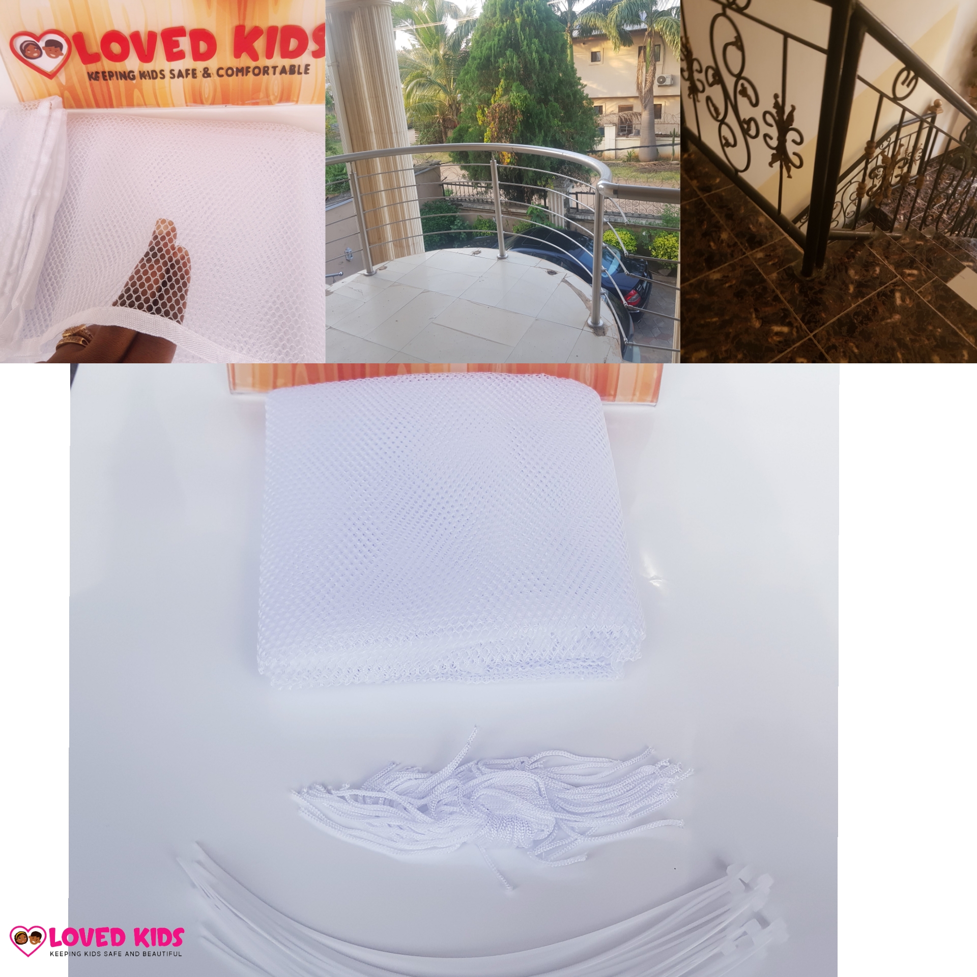 Kids Safety Weatherproof Railing Cover Net/Mesh - Image 4