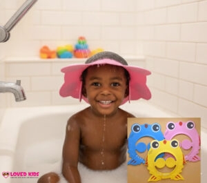 Hair wash cap with design and extra extension